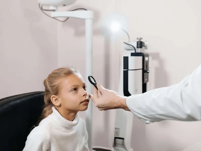 pediatric eye exam santa ana children